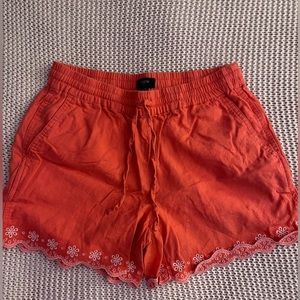 jcrew factory linen shorts summer 2022